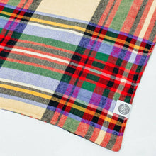 Load image into Gallery viewer, Camp Hound - Oakley Dog Bandana | Colorful Plaid Fall Flannel Pet Scarf
