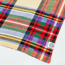 Load image into Gallery viewer, Camp Hound - Oakley Dog Bandana | Colorful Plaid Fall Flannel Pet Scarf: Small
