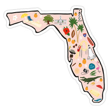 Load image into Gallery viewer, Bloomwolf Studio - Florida Vinyl Sticker
