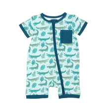 Load image into Gallery viewer, Emerson and Friends - Later Gator Alligator Shortie Romper
