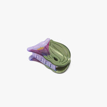 Load image into Gallery viewer, WINONA IRENE - Morning Glory Claw - Purple Acetate Flower Hair Clip
