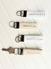 Load image into Gallery viewer, Seagate Studio - St. Pete Canvas Keychain
