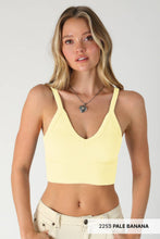 Load image into Gallery viewer, NIKIBIKI - NS8120 - Ribbed V-Neck Bra Top: 2256 Pearl Blush

