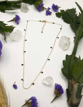 Load image into Gallery viewer, Elysium Jewelry - Stone Bead Choker: 14k Gold Fill / Lapis
