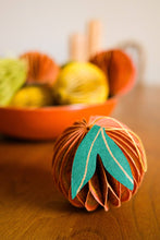 Load image into Gallery viewer, East End Press - ORANGE HONEYCOMB ORNAMENT
