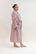 Load image into Gallery viewer, Bathen - Cabana Stripe Robe In Puff
