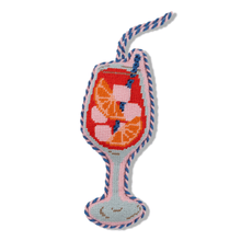 Load image into Gallery viewer, Furbish Studio - Needlepoint Ornament - Aperol Spritz
