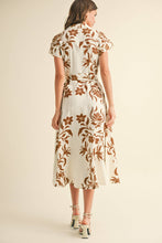 Load image into Gallery viewer, MIOU MUSE - PRINT BUTTON DOWN FLARE DRESS
