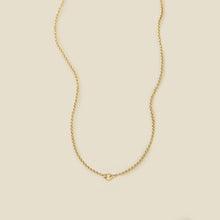 Load image into Gallery viewer, Made By Mary - Rolo Charm Necklace With Link Lock
