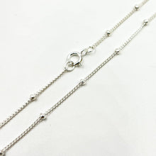 Load image into Gallery viewer, Tresor J Inc. - 444SSN. Sterling Silver Satellite Necklace: Silver / 16 inch / Satellite
