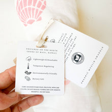 Load image into Gallery viewer, Coca + B. - Seashell Print Organic Bamboo Swaddle
