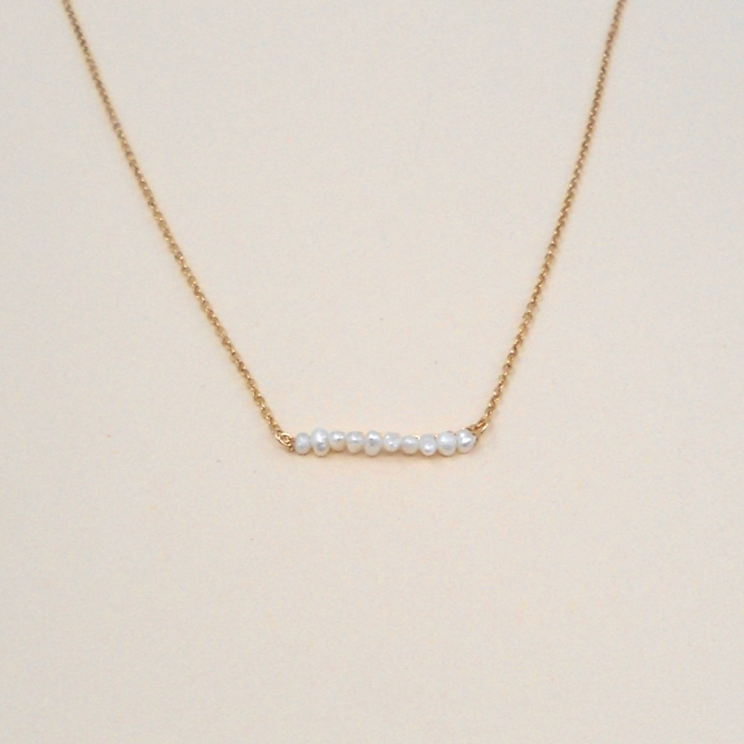 May Martin - Pearl Bar Necklace