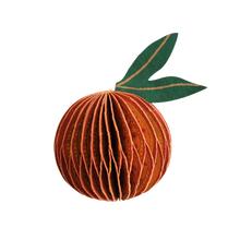 Load image into Gallery viewer, East End Press - ORANGE HONEYCOMB ORNAMENT
