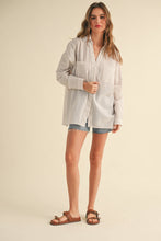 Load image into Gallery viewer, MIOU MUSE -STRIPED BUTTON DOWN SHIRT - Mustard
