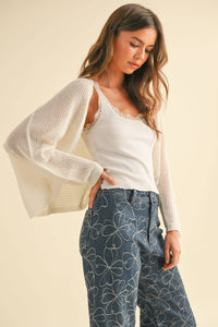 MIOU MUSE - LIGHT WEIGHT KNITTED CARDIGAN