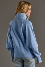 Load image into Gallery viewer, Panache Apparel Co. - Blue Quarter Zip Sweatshirt
