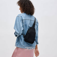 Load image into Gallery viewer, Sol and Selene - Beyond The Horizon - Woven Neoprene Sling Backpack: Cream
