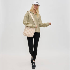 Sol and Selene - Aura - Quilted Nylon Puffer Crossbody: Black