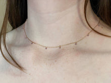 Load image into Gallery viewer, Elysium Jewelry - Stone Bead Choker: 14k Gold Fill / Lapis
