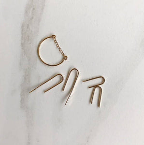 Millhouse Collection - The Fawn Small Ear Pins- Sterling Silver