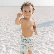 Load image into Gallery viewer, Emerson and Friends - Coral Reef Boys Swim Trunks
