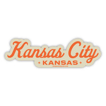 Load image into Gallery viewer, Acme Local - Starlite Script Customizable Sticker: Cream / Regular / Orange
