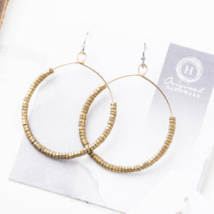 Original Hardware - Pyrite Hoop Earrings
