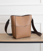 Load image into Gallery viewer, AALLYN - Jordan Bucket Bag - Tobacco/Silver
