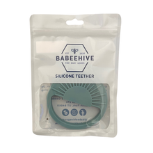 Load image into Gallery viewer, Babeehive Goods - Sunburst Teething Toy - Duck Egg Blue
