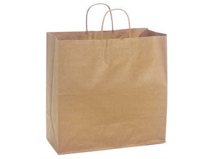 Nashville Wraps - Brown Kraft Paper Shopping Bags: 250 Pack / Rose 5.5x3.25x8.375"