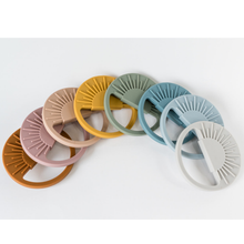 Load image into Gallery viewer, Babeehive Goods - Sunburst Teething Toy - Duck Egg Blue
