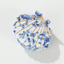Load image into Gallery viewer, Adorro - Coastal Blue Seashell Claw Clip - Small
