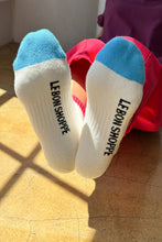 Load image into Gallery viewer, Le Bon Shoppe - Color Block Girlfriend Socks : Black Coffee
