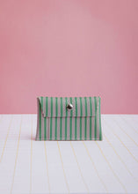 Load image into Gallery viewer, ECKE - Green and Pink Stripes Wallet
