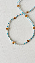 Load image into Gallery viewer, recycled lovers - 004 - Bead and Glass Necklace: Length 15"
