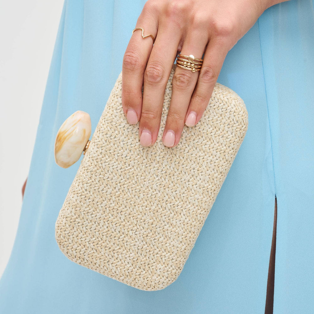 Urban Expressions - Ezra Clutch Evening Bag - Natural