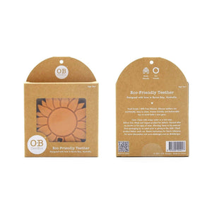 OB - Silicone Sunflower Teether - Orange