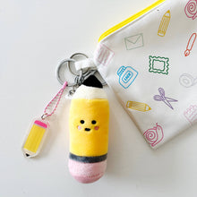 Load image into Gallery viewer, The Paper + Craft Pantry - Penny the Pencil Plushie Keychain
