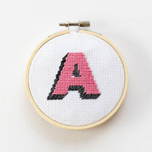 Load image into Gallery viewer, Cotton Clara Craft Kits &amp; Supplies - Monogram Alphabet Cross Stitch Kit
