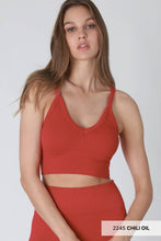 Load image into Gallery viewer, NIKIBIKI - NS8120 - Ribbed V-Neck Bra Top: 2254 Serene Blue
