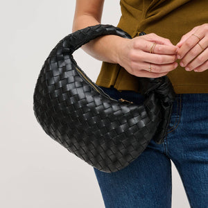 Urban Expressions - Lizbeth Woven Knot Clutch - Oatmilk