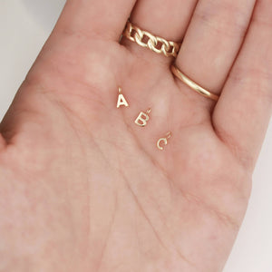 WJW - Permanent Jewelry 14K Solid Gold Initial Charms: Y