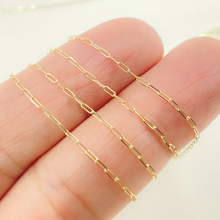 Load image into Gallery viewer, #18 Weld Magic 14K Gold Flat Paperclip Chain
