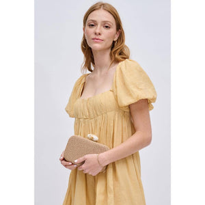 Urban Expressions - Ezra Clutch Evening Bag - Natural