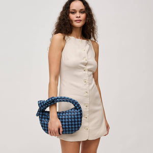 Urban Expressions - Lizbeth Woven Knot Clutch - Oatmilk