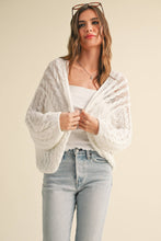 Load image into Gallery viewer, MIOU MUSE -  LIGHT WEIGHT CABLE KNITTED CARDIGAN
