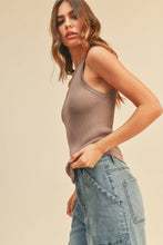 Load image into Gallery viewer, MIOU MUSE - CLASSIC RIBBED TANK TOP- White
