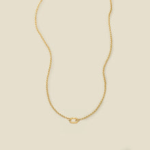 Load image into Gallery viewer, Made By Mary - Rolo Charm Necklace With Link Lock
