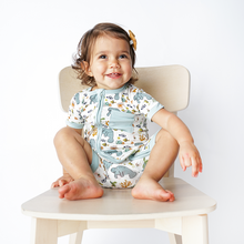 Load image into Gallery viewer, Emerson and Friends - Manatee Bamboo Shortie Romper
