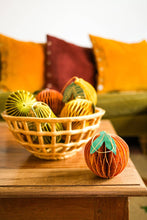 Load image into Gallery viewer, East End Press - ORANGE HONEYCOMB ORNAMENT

